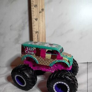 Hot Wheels Monster Trucks 1 Bad Scoop Ice Cream Truck Teal Pink Diecast Toy